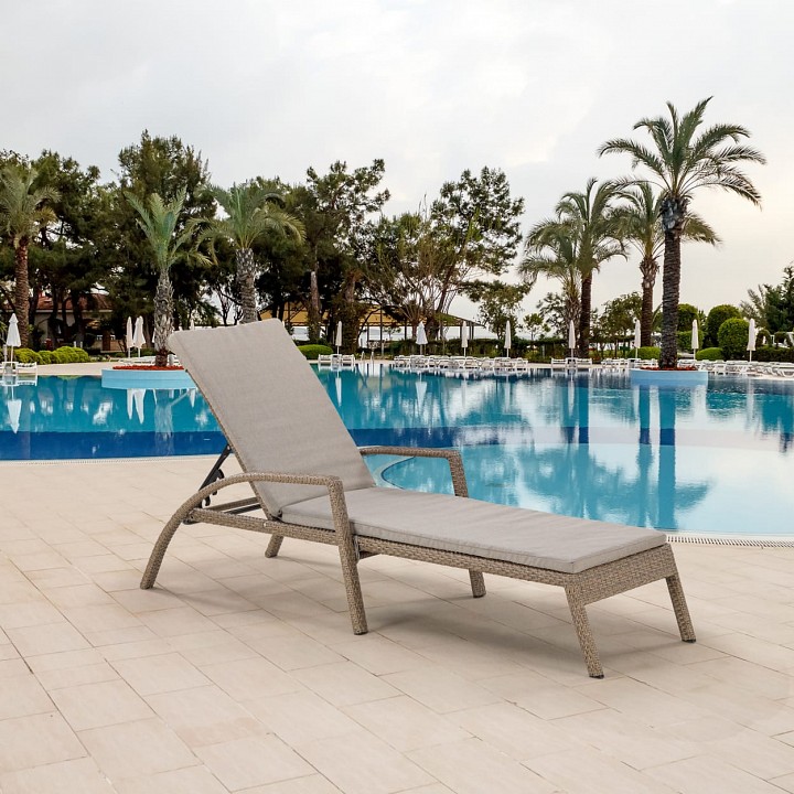 Лежак a30b2-w56 light brown с матрасом