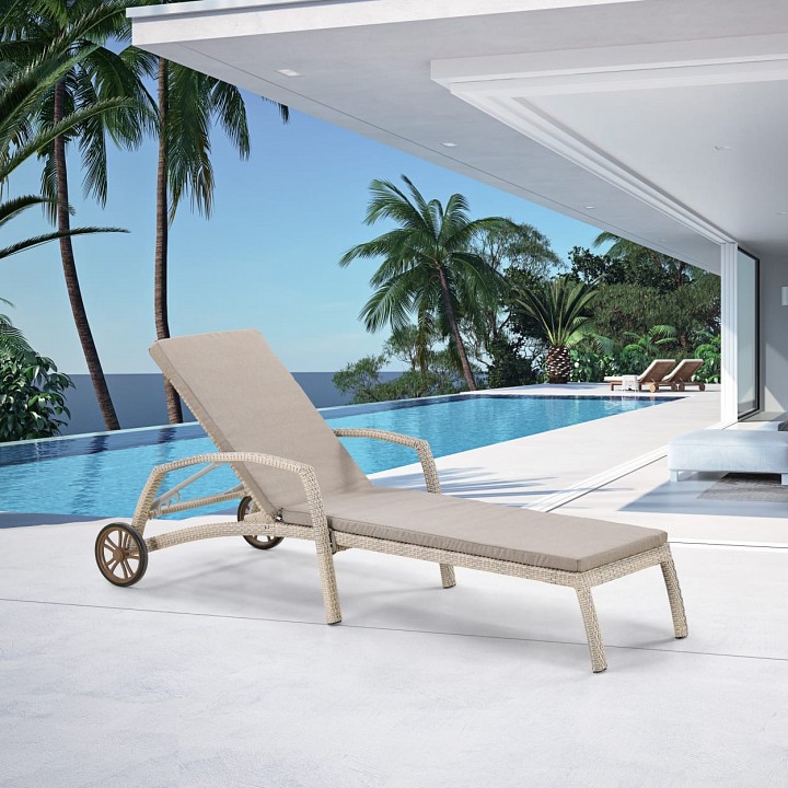 Лежак a35c2-w85 latte с матрасом