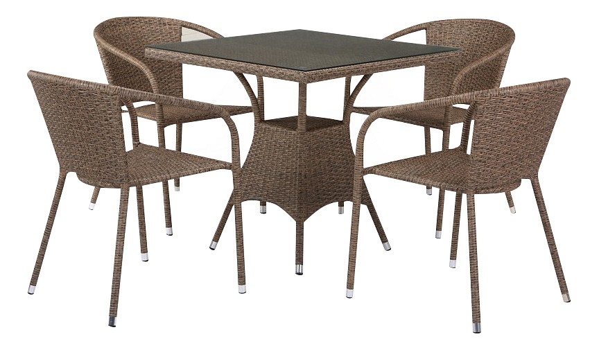 Набор уличный t197bt-y137c-w56 light brown (4-1)