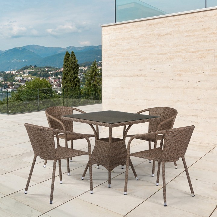 Набор уличный t197bt-y137c-w56 light brown (4-1)