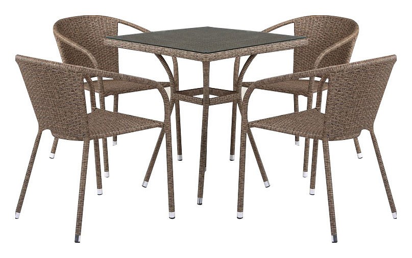 Набор уличный t282bnt-y137c-w56 light brown 4pcs