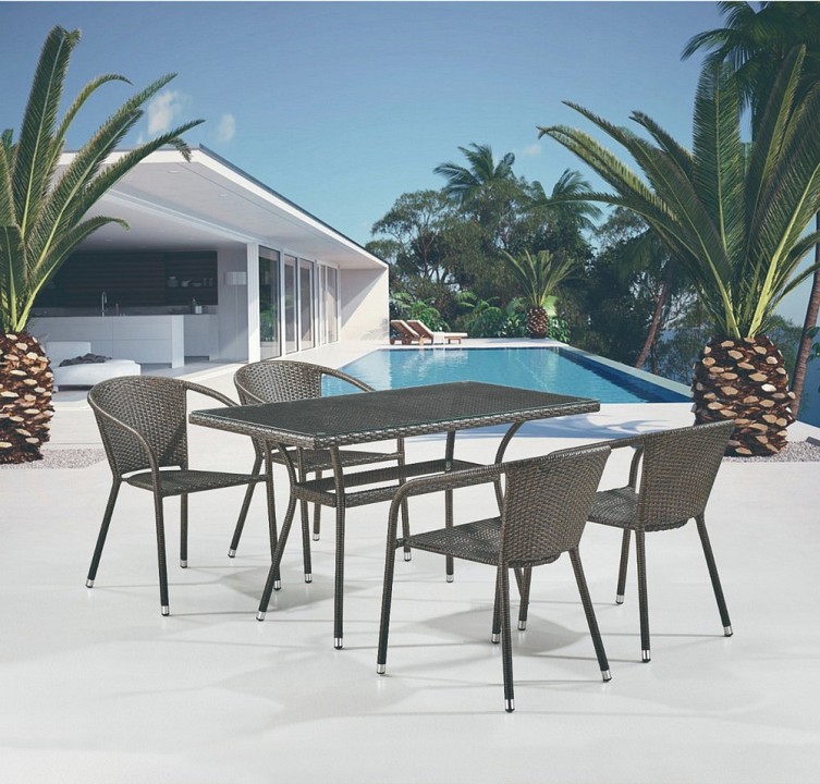 Набор уличный t286a-y137c-w53 brown 4pcs