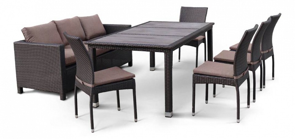 Набор уличный t347-s65a-y380a-w53 brown 8pcs