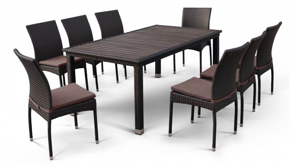 Набор уличный t347-y380a-w53 brown 8pcs