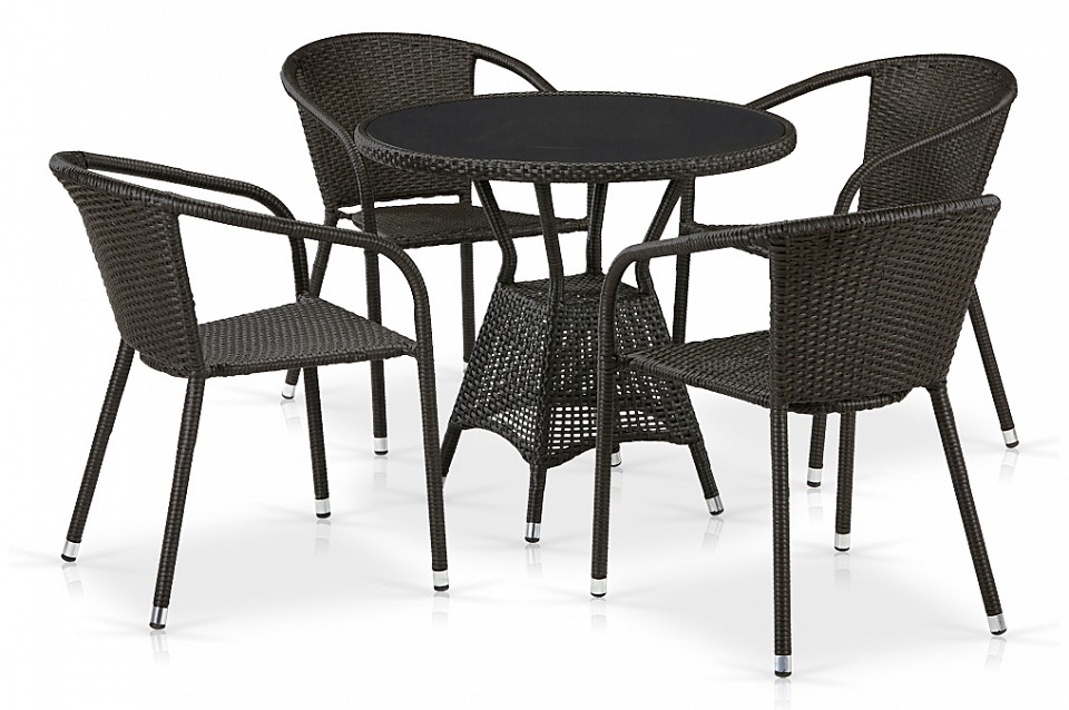 Набор уличный t707ans-y137c-w53 4pcs brown