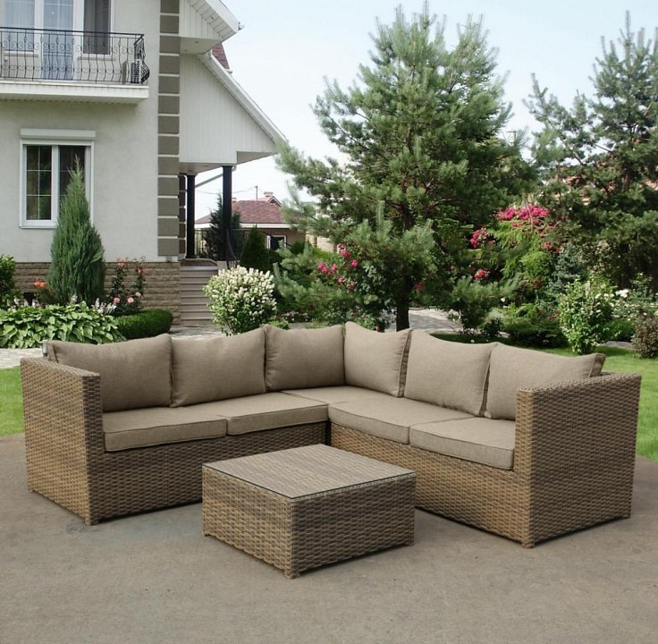 Набор уличный yr825b beige-grey