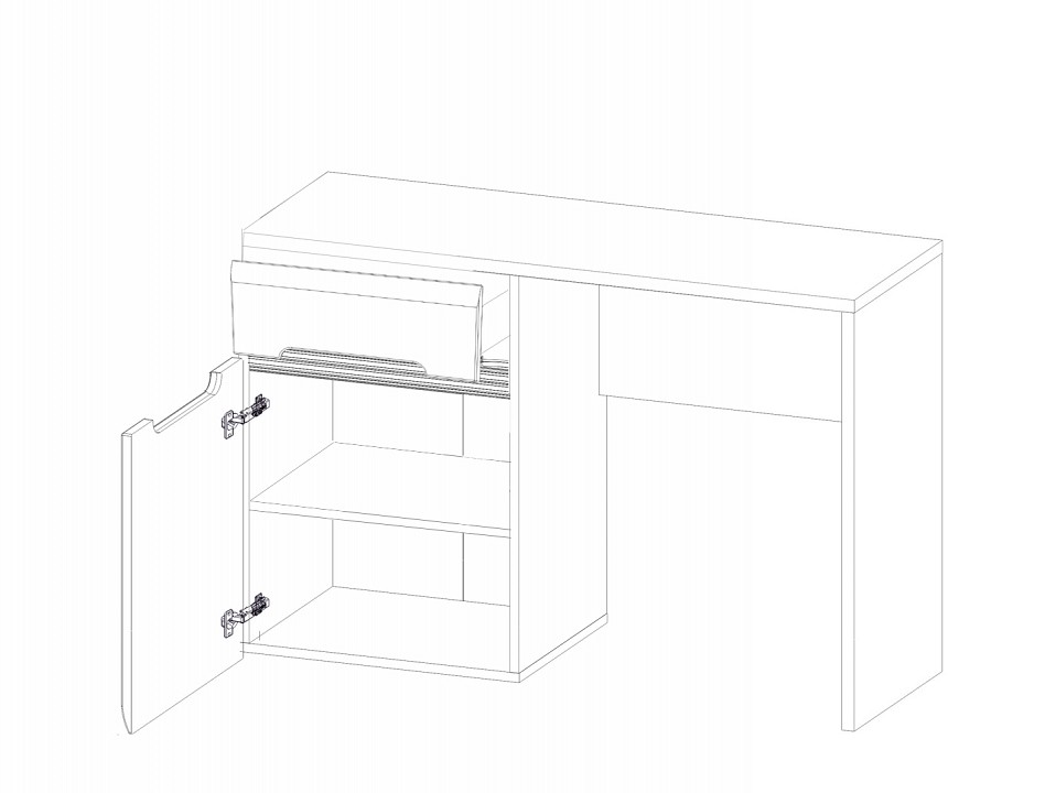 Стол туалетный Ацтека tol1d1s