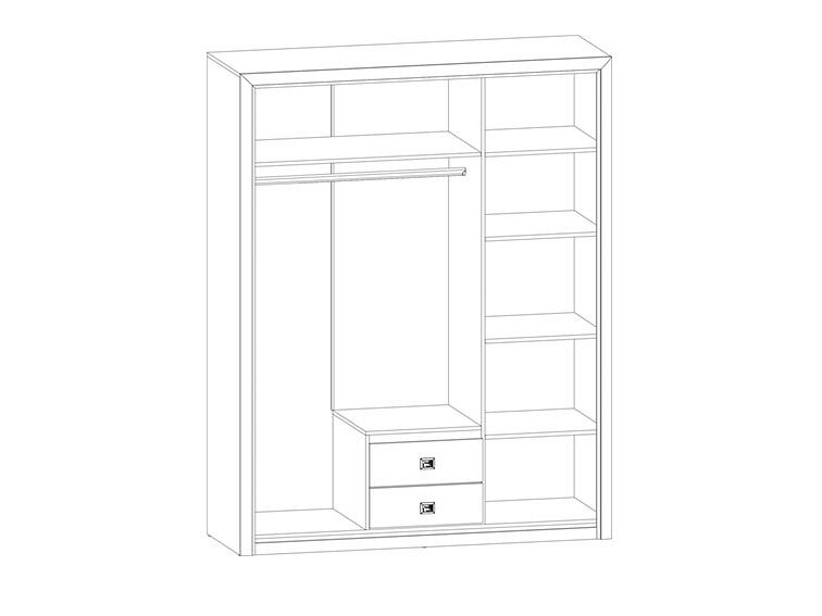 Шкаф платяной Коен szf3d2s