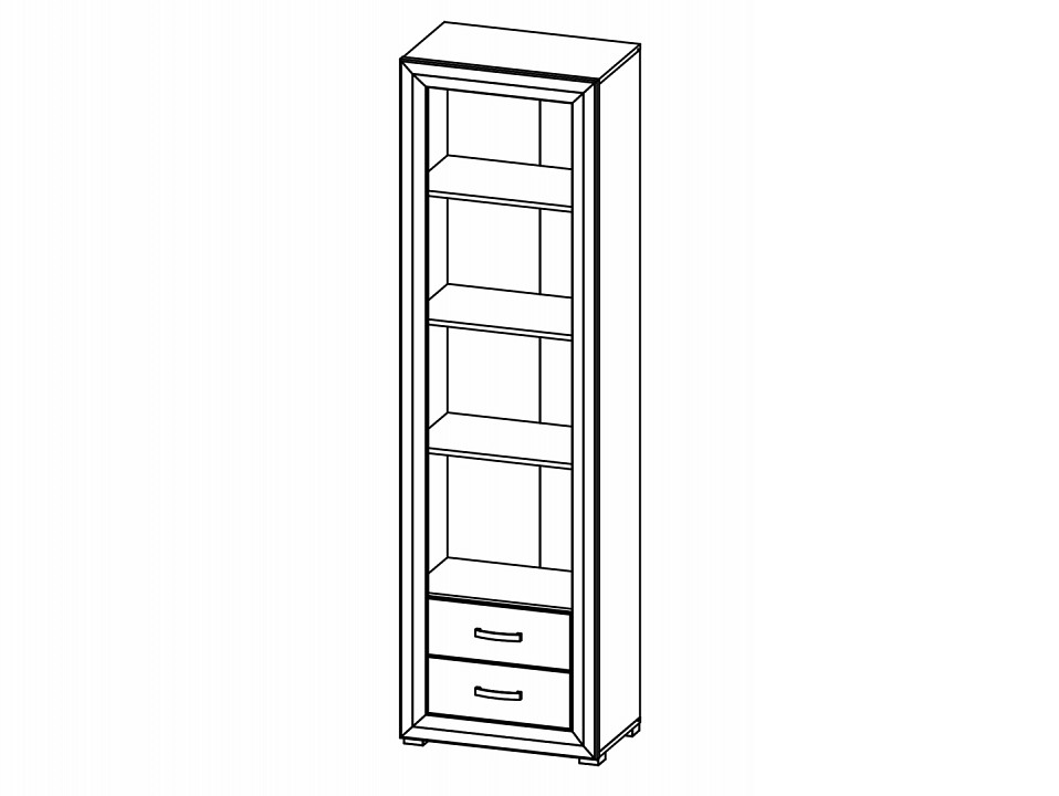 Шкаф для белья Мальта b136-reg1d2s