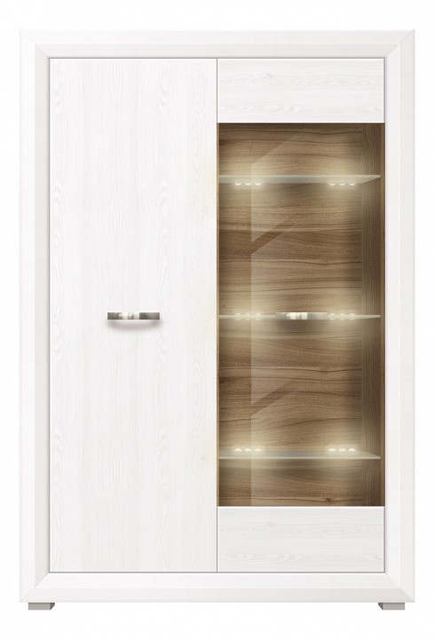 Тумба-витрина Мальта с подсветкой reg1w1d