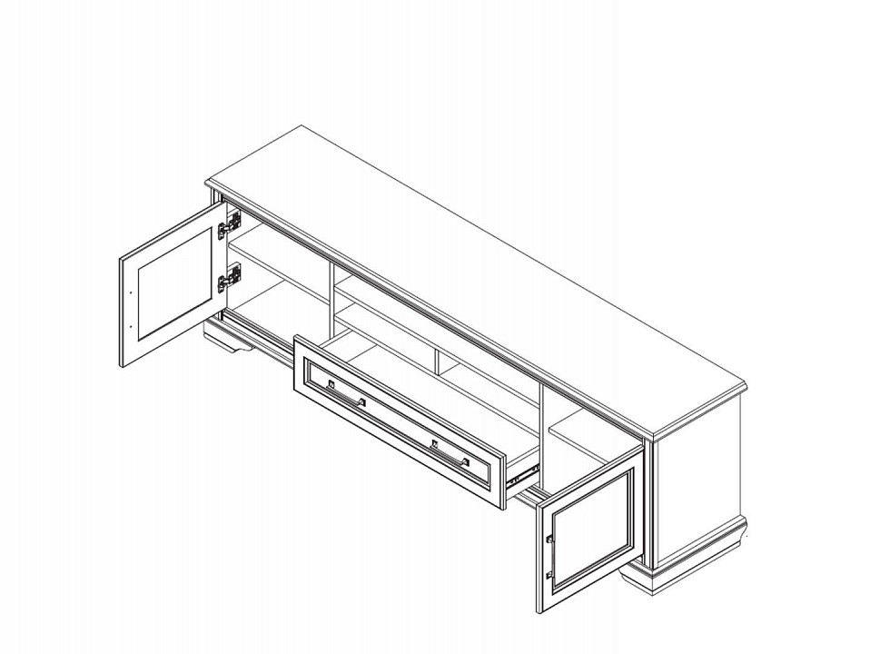 Тумба под ТВ Стилиус b169-rtv2d1s