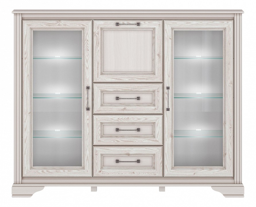 Тумба-витрина Стилиус с подсветкой b169-kom2w1b3s