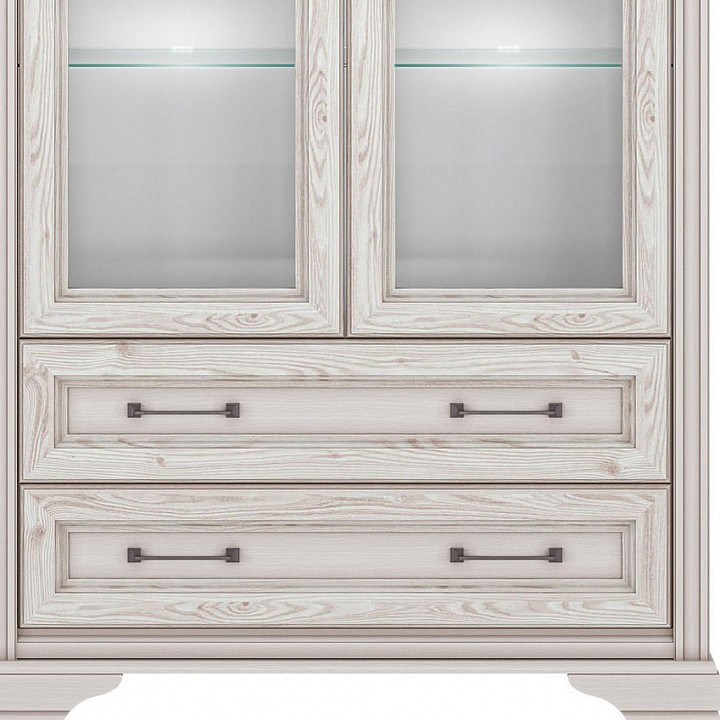 Шкаф-витрина Стилиус с подсветкой b169-reg2w2s