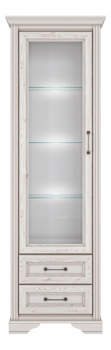 Шкаф-витрина Стилиус с подсветкой b169-reg1w2s