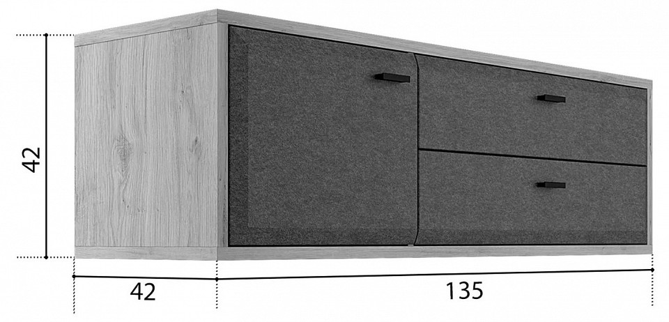 Тумба навесная grace rtv1d2s