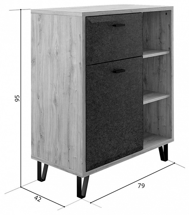 Тумба комбинированная grace kom1d1s