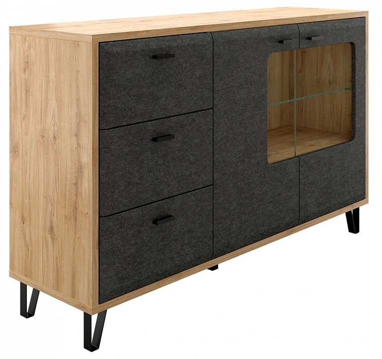 Тумба-витрина grace kom2w3s