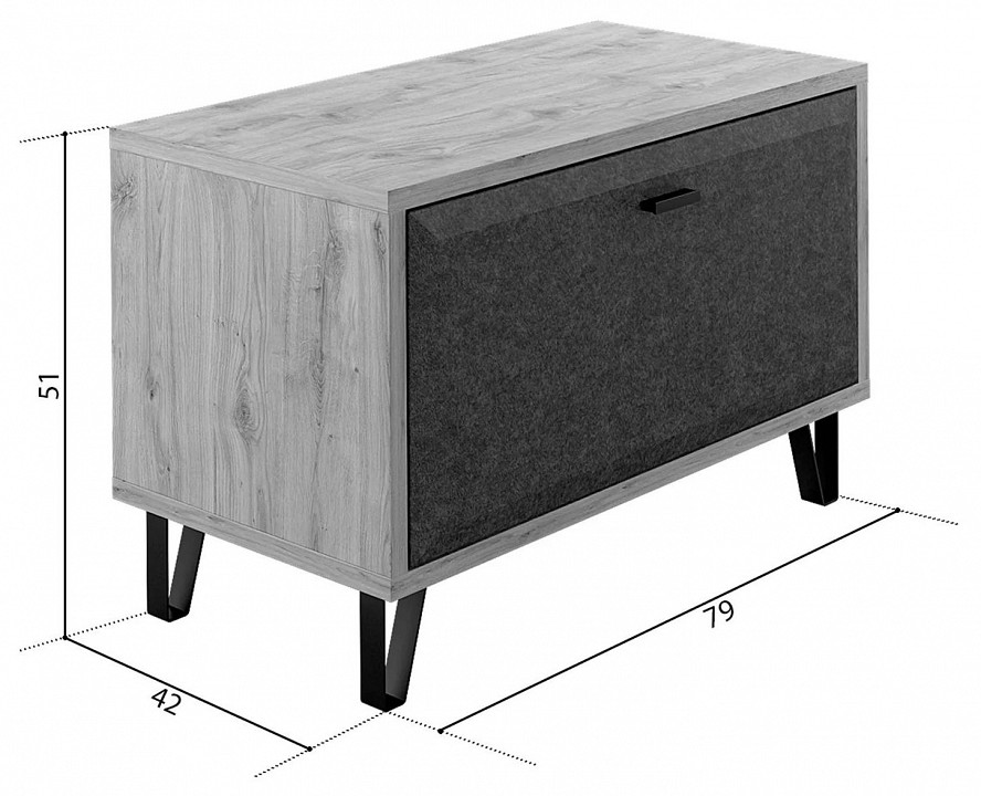 Тумба для обуви grace kom1k