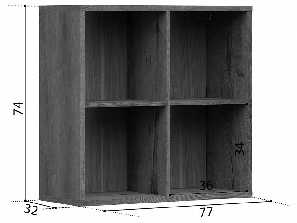 Полка навесная Непо sfw-8-8