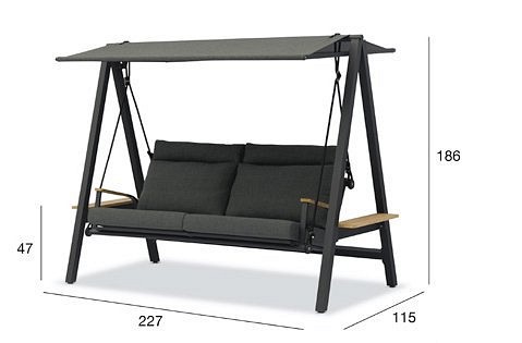 Качели с тентом двухместные malmo