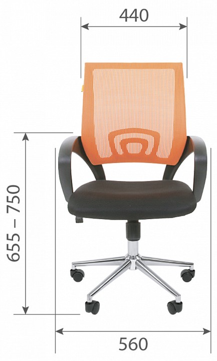 Кресло компьютерное chairman 696 хром