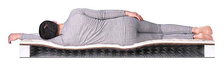 Матрас односпальный eco foam hard bs-120 1900x800