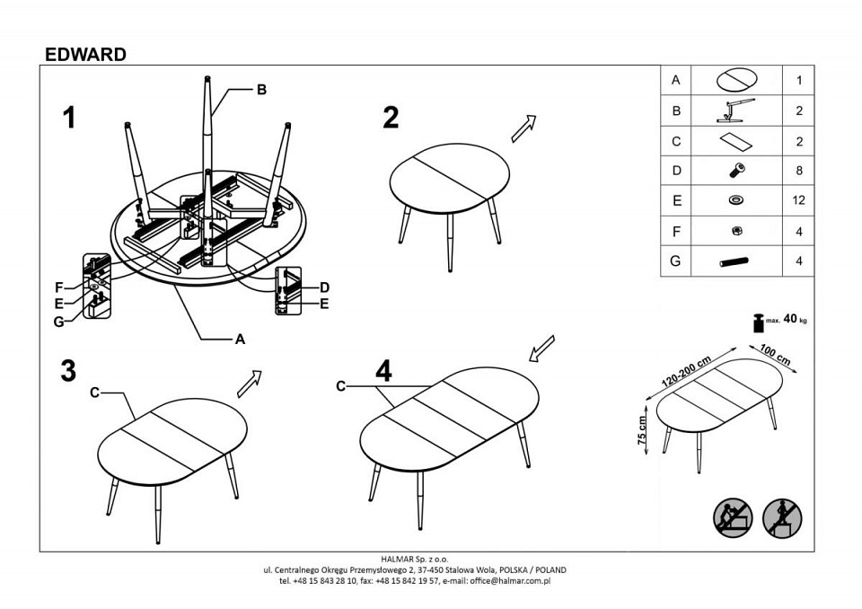 Стол обеденный edward