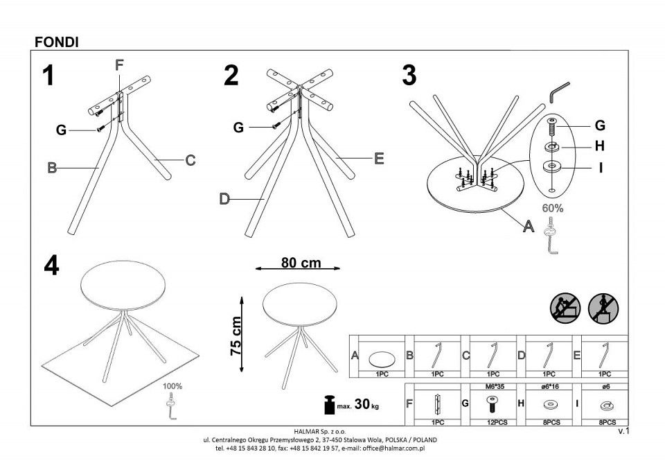 Стол обеденный fondi