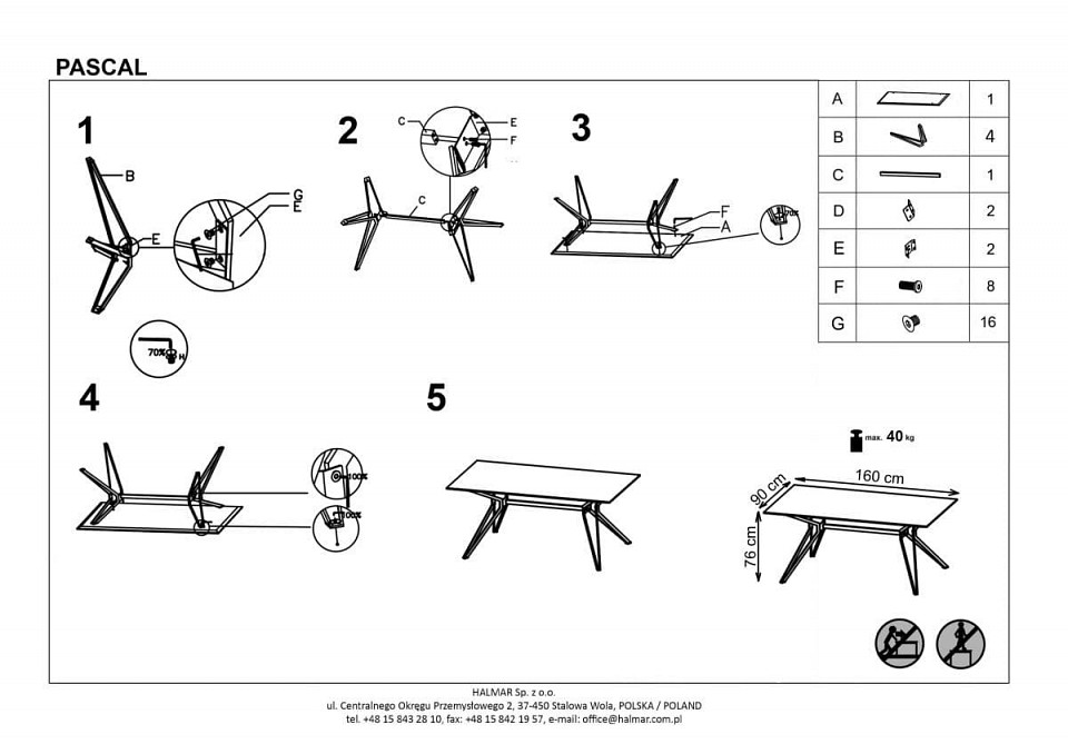 Стол обеденный pascal