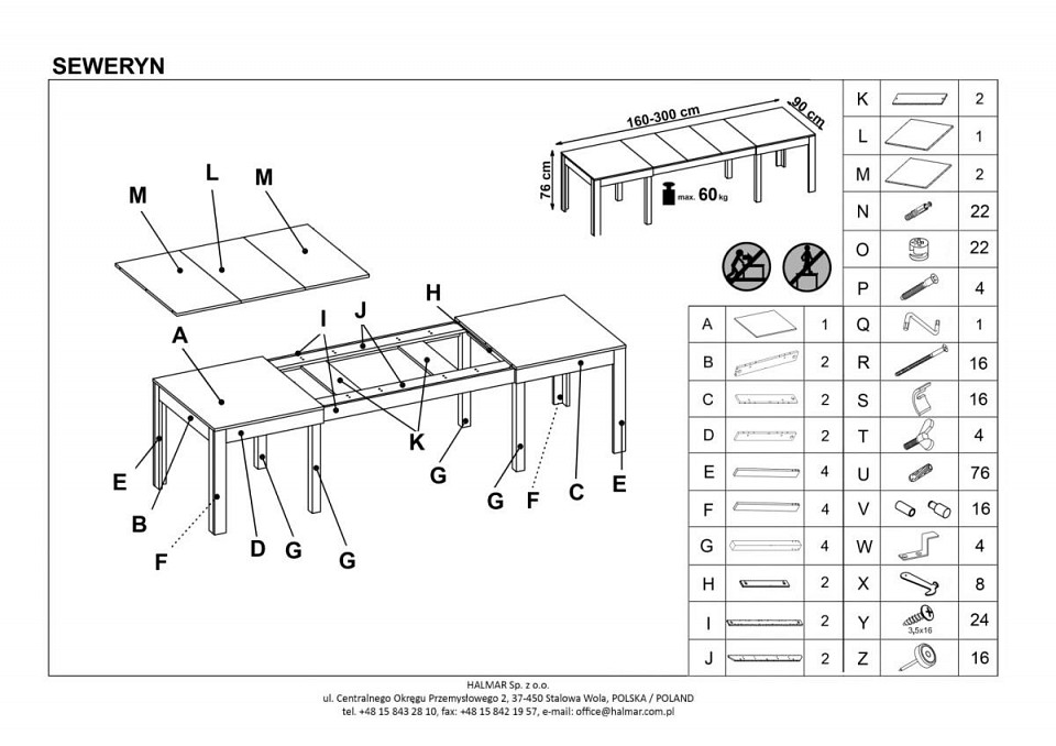 Стол обеденный seweryn