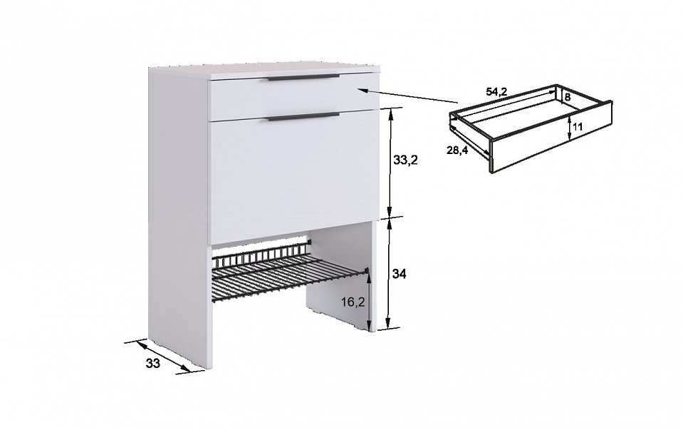 Тумба для обуви Баско