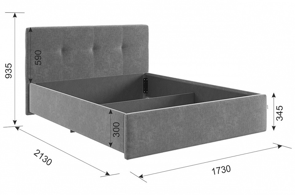 Кровать двуспальная Веста