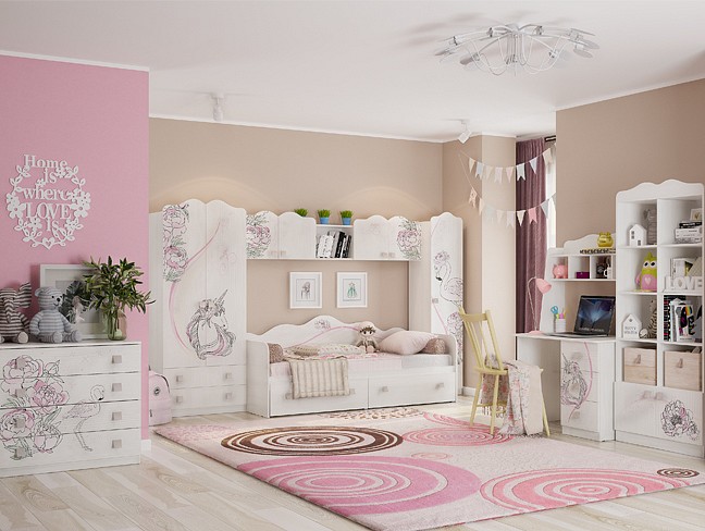 Стеллаж комбинированный Фэнтези mdf-03