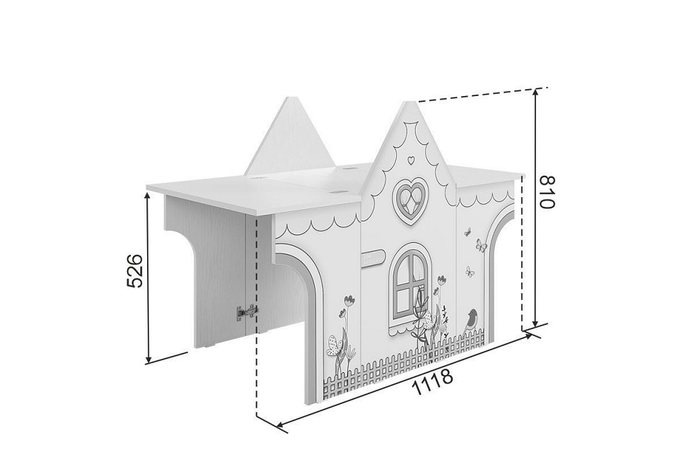 Стол письменный Домик