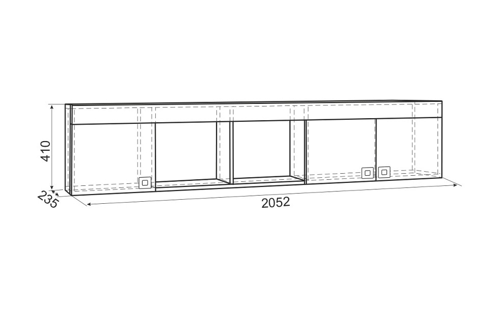 Полка комбинированная Форсаж