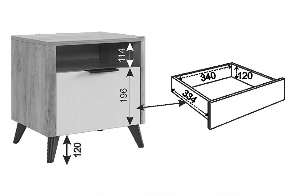 Тумбочка Адам