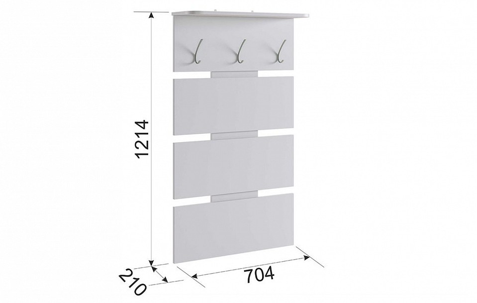 Вешалка-полка Реал 2