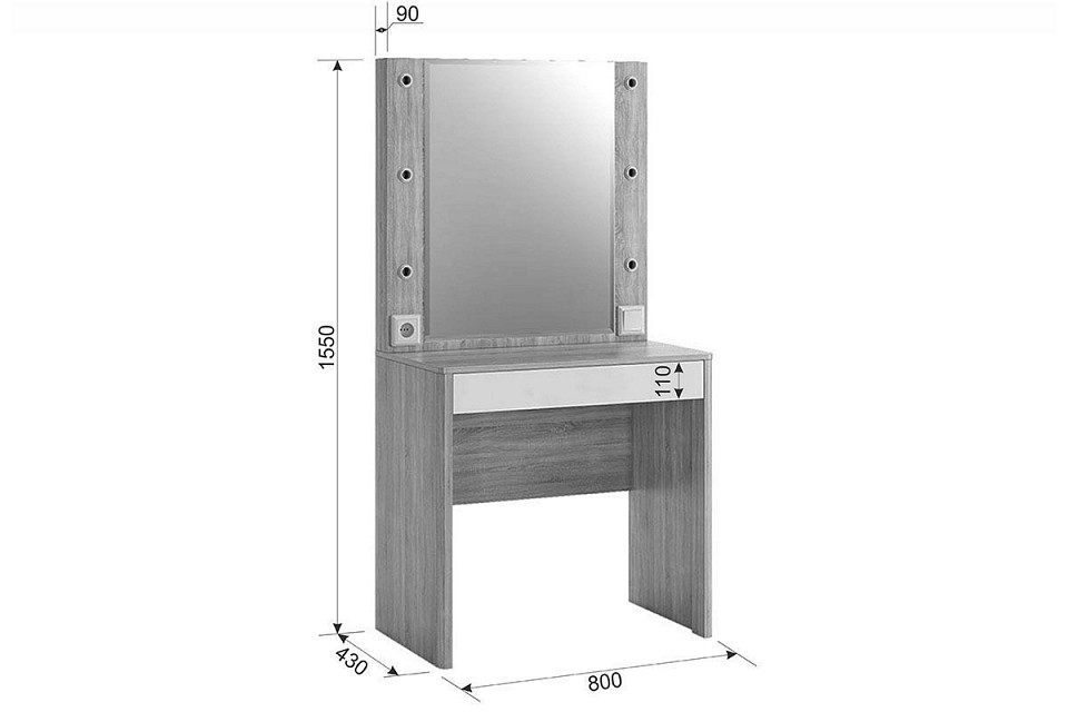 Стол туалетный Зара