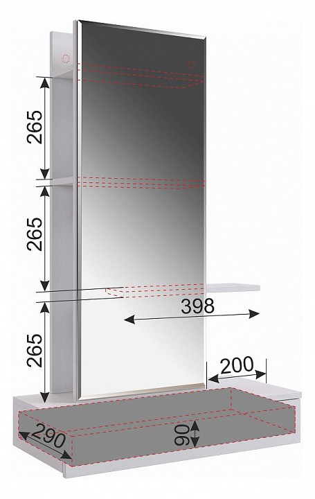 Стол туалетный Мария stm-01.0133