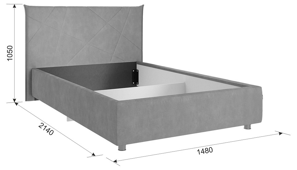 Кровать полутораспальная Квест