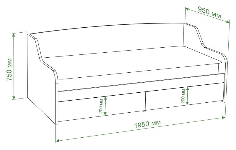 Кровать Бартоло КРД