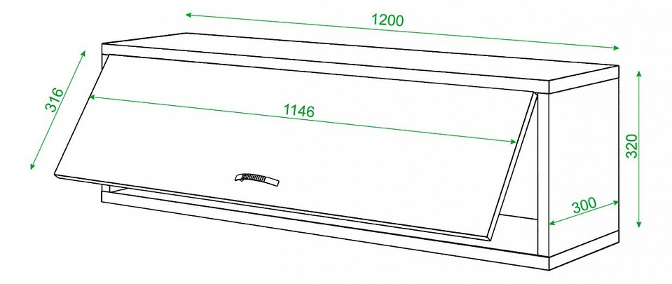 Полка книжная Домино нельсон ПК-30М