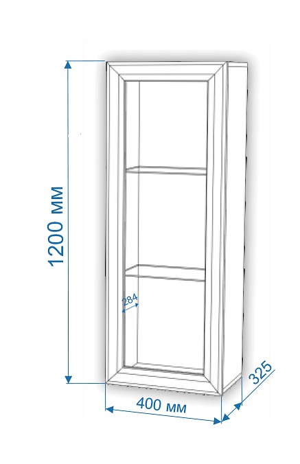 Тумба-витрина Нобиле ПНВ-ФС
