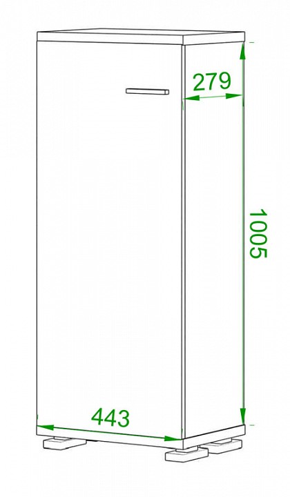 Тумба Домино Лайт ПУ-10-2