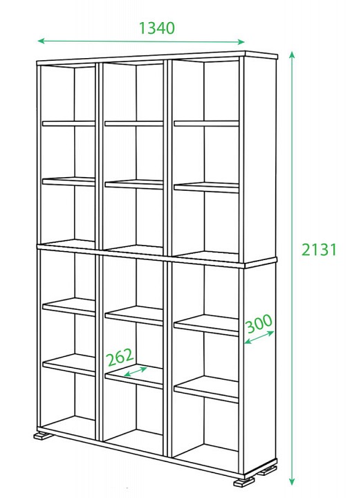 Стеллаж Домино нельсон ПУ-40-1