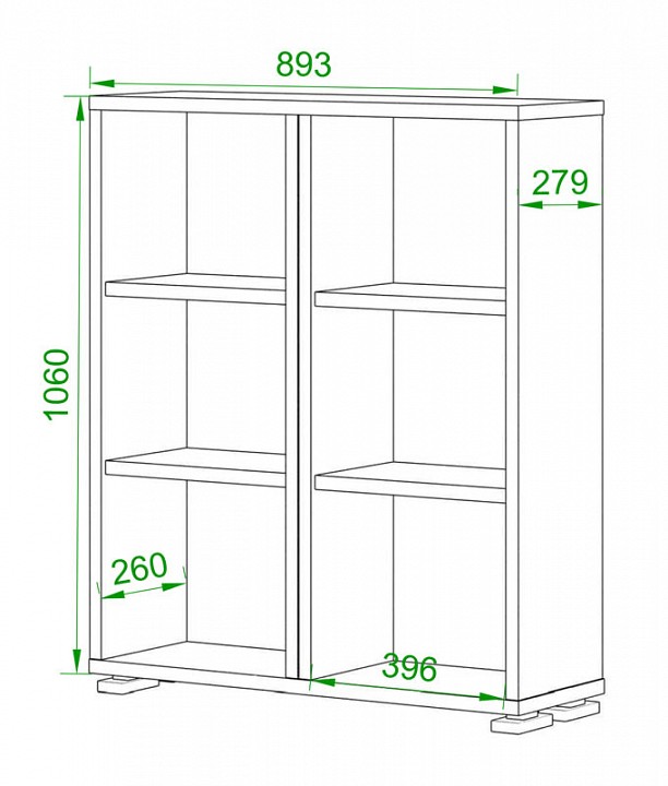 Стеллаж Домино ПУ-50-1