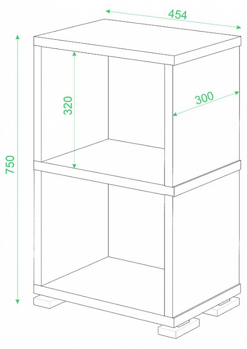 Стеллаж-колонка Домино СБ-15-2