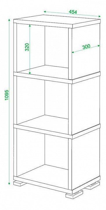 Стеллаж Домино СБ-15-3