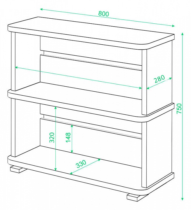Стеллаж СБ-25-2