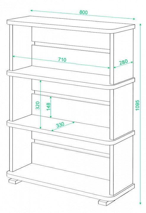 Стеллаж СБ-25-3